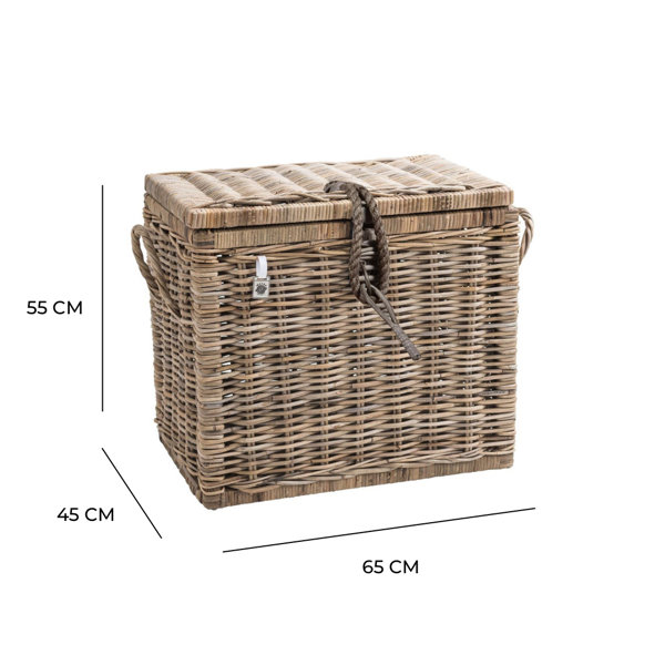 Brambly Cottage Macclesfield Kubu Rattan Storage Trunk & Reviews